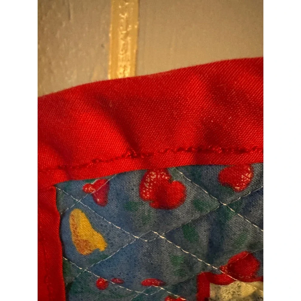 Vintage Quilted Fruit Themed Placemats Vintage Country Cottage Core Grannycore